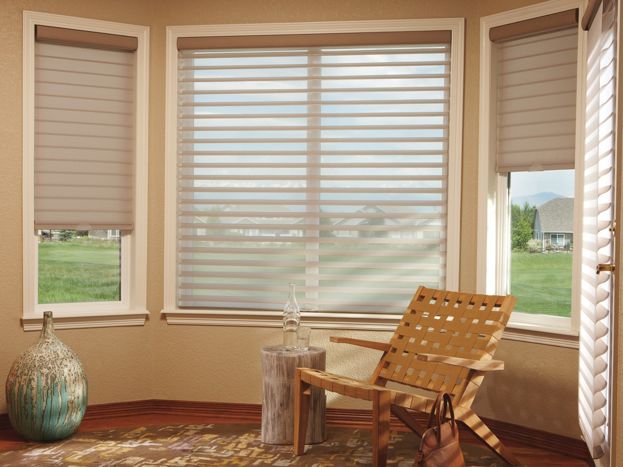 Window Treatments for Bay Windows: Silhouette® window shadings